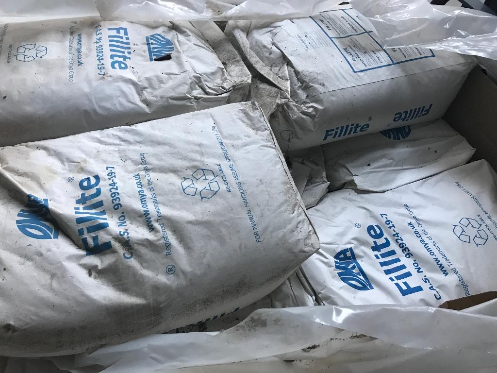 Partij Fillite Omya vulmiddel, Ophalen