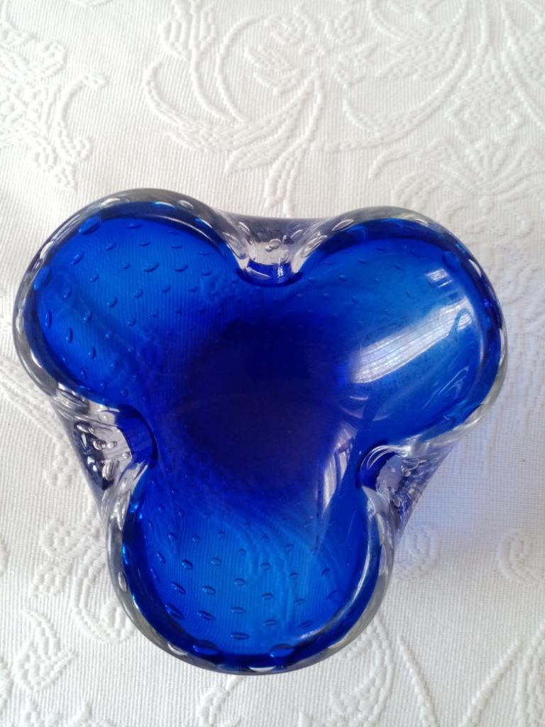 Cendrier en verre bullicante  Murano année 1950/60s  15/6.5c, Antiquités & Art, Enlèvement ou Envoi