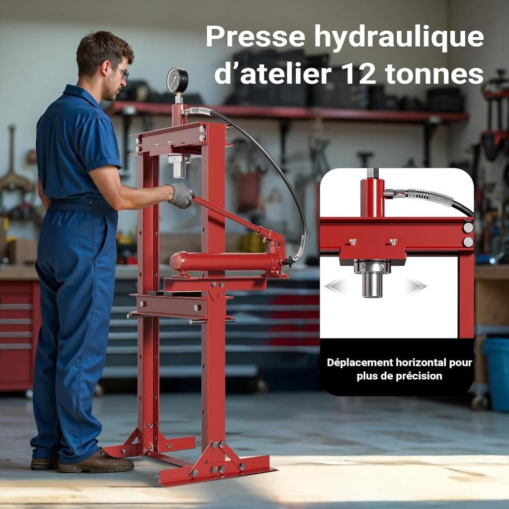 presse hydraulique d'atelier 12 tonnes, Enlèvement ou Envoi