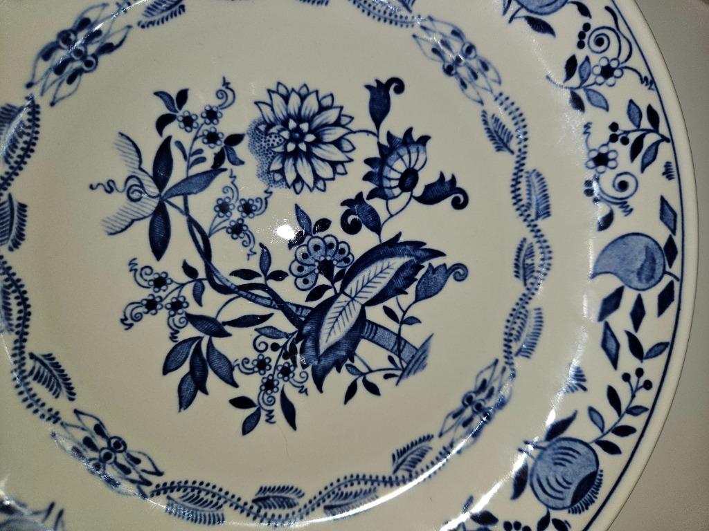 Rond Boch bord (Zwiebeln) uit 1841, Antiek en Kunst, Ophalen