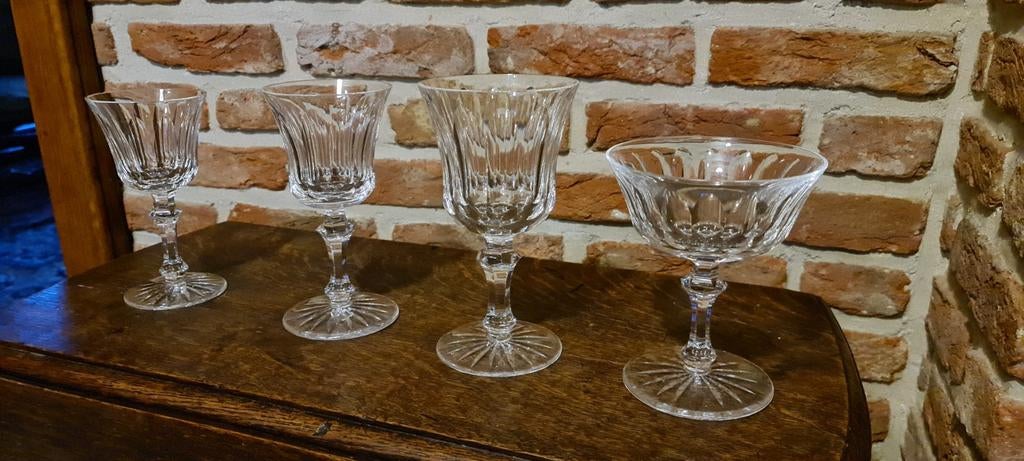 Vintage handgeblazen kristallen glazen servies Waterford, Antiek en Kunst, Ophalen