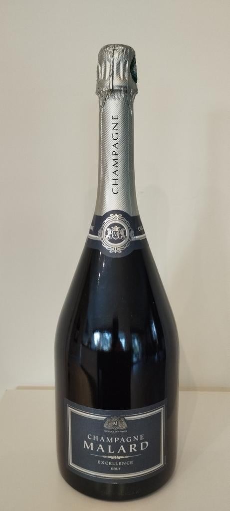 Champagne Malard Excellence Brut Magnum 1,5L, Ophalen, Zo goed als nieuw, Champagne