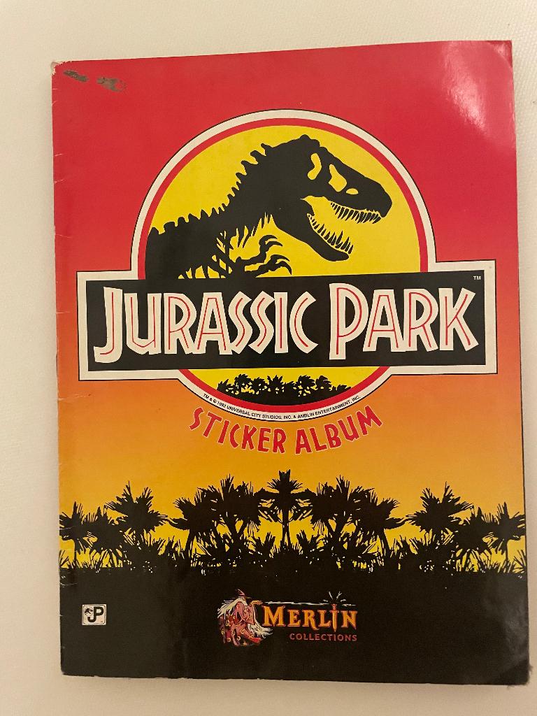 Jurassic park Stickerboek, Hobby en Vrije tijd, Verzenden, Gebruikt, Stickers en Plaatjes