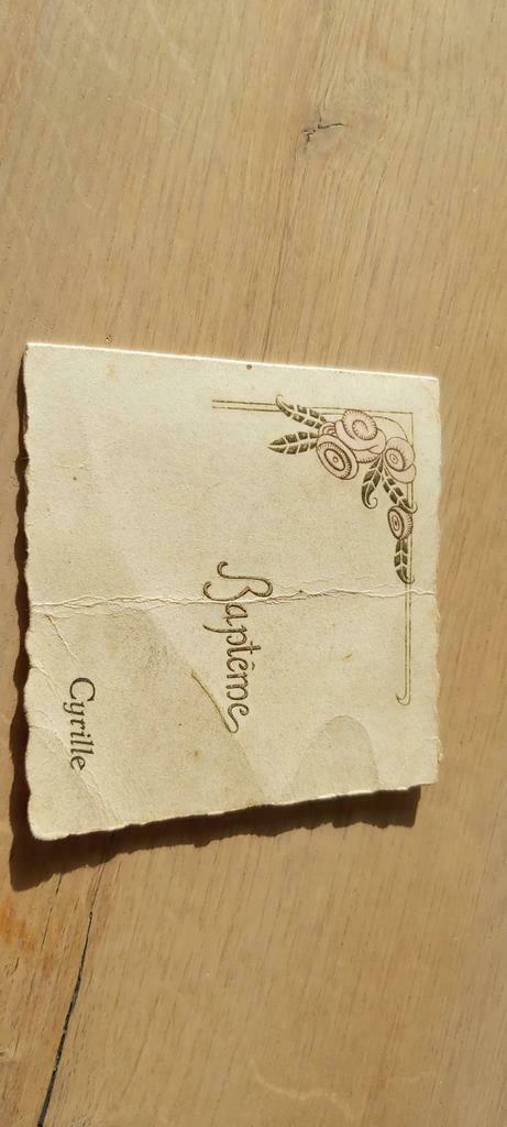 oud doopkaartje 1934, Verzamelen, Ophalen of Verzenden