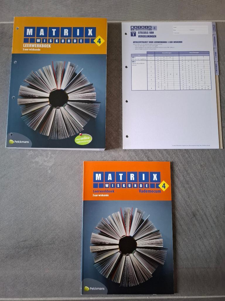 Boeken wiskunde 'Matrix' voor 4 secundair, Boeken, Ophalen of Verzenden, Nieuw