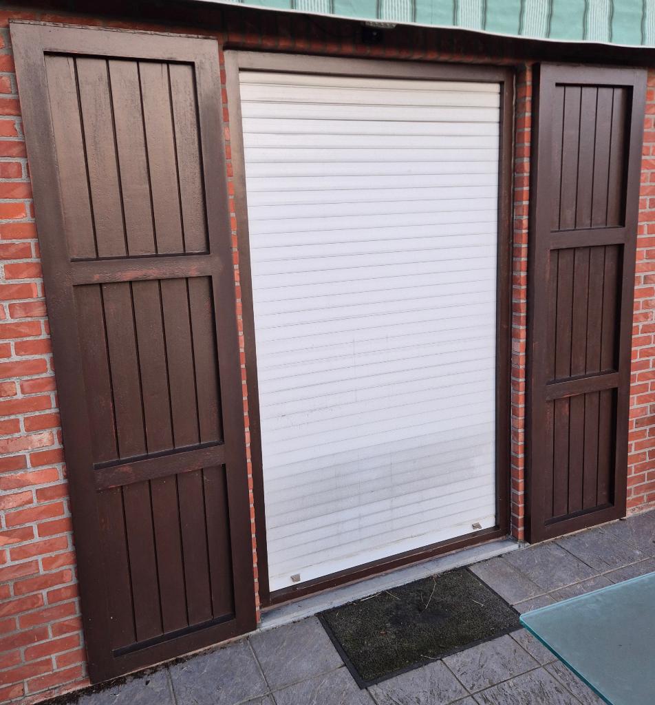Houten Sierluiken (raamluiken), Doe-het-zelf en Bouw, Ophalen, Gebruikt, Minder dan 80 cm, Overige typen
