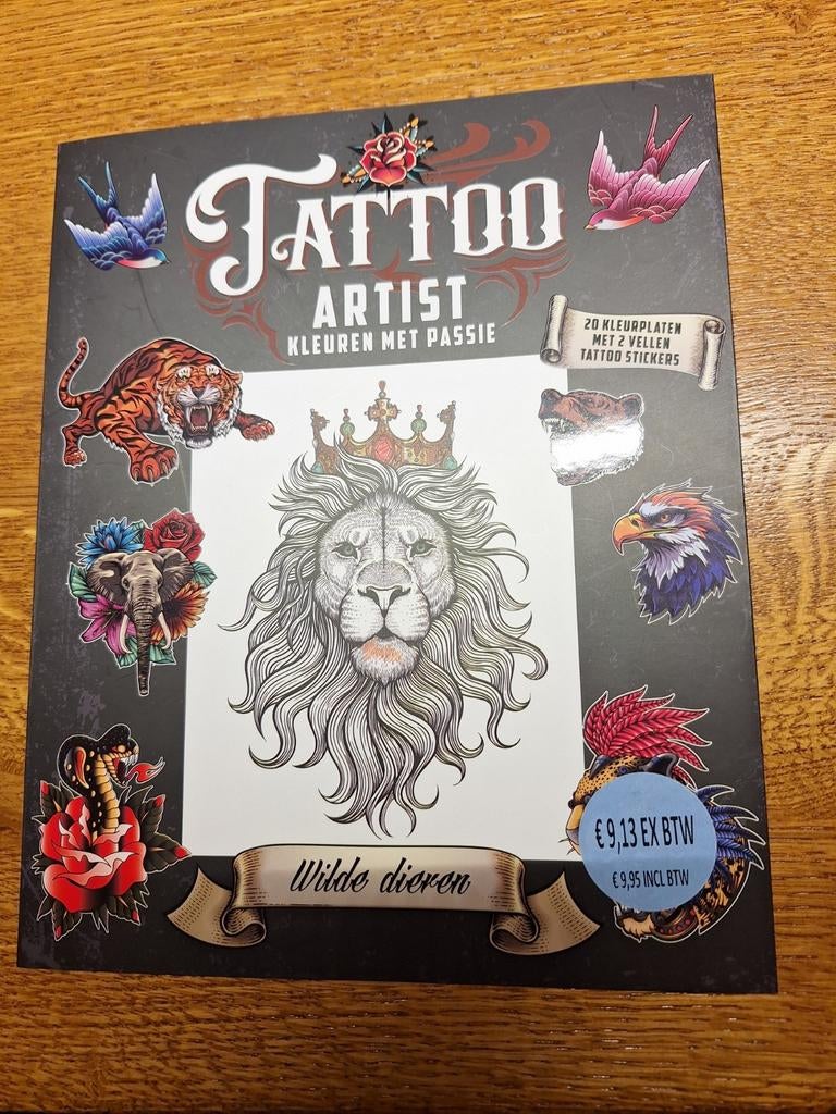 Tattoo Artist - kleuren met passie, Hobby en Vrije tijd, Tekenen, Ophalen of Verzenden, Nieuw