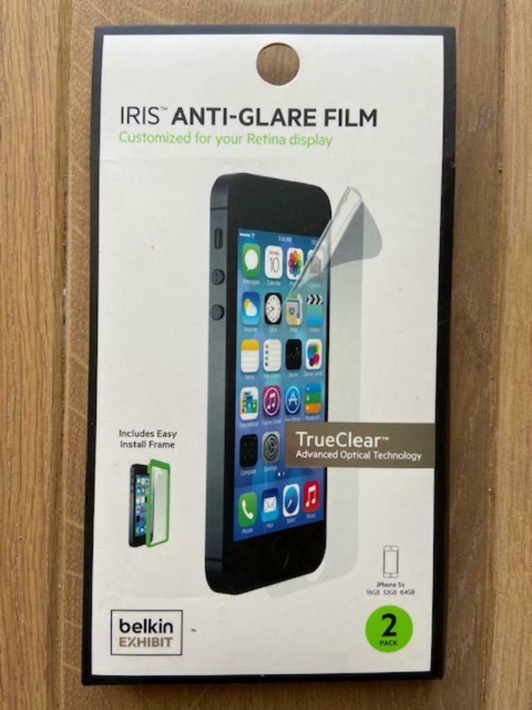 Film protecteur BELKIN EXHIBIT IRIS Anti-Glare Film IPhone5S, Enlèvement ou Envoi, Neuf, Façade ou Cover