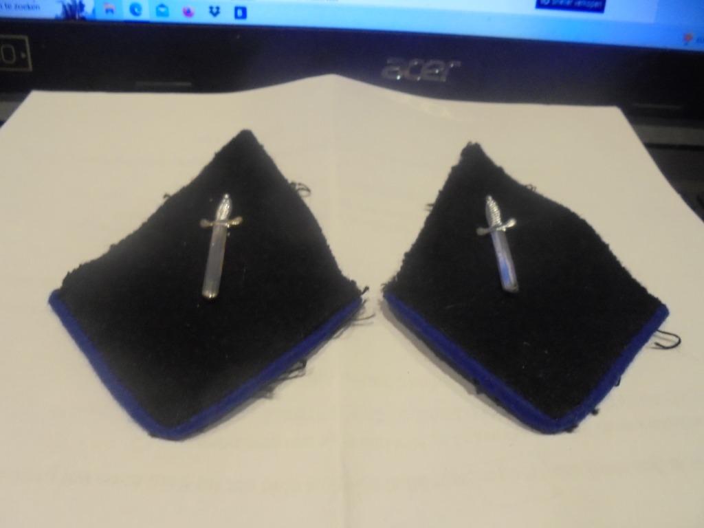 politie kraagspiegels verzamelobject, Ophalen of Verzenden, Rijkswacht, Embleem of Badge