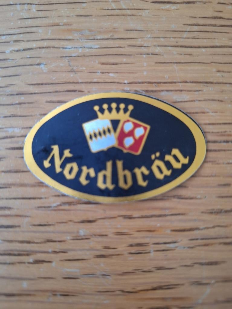 Metalen plaatje van beker brouwerij het Sas Boortmeerbeek, Verzamelen, Ophalen of Verzenden