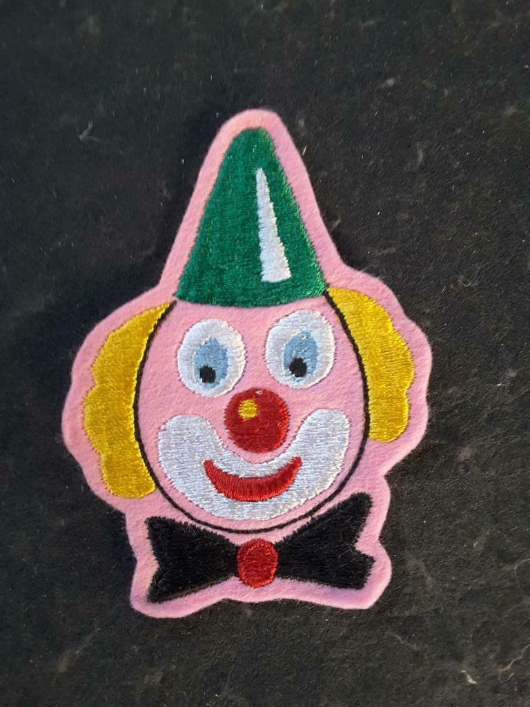 applique of patch om clownshoofdmotief op vilt te naaien, Ophalen of Verzenden, Nieuw