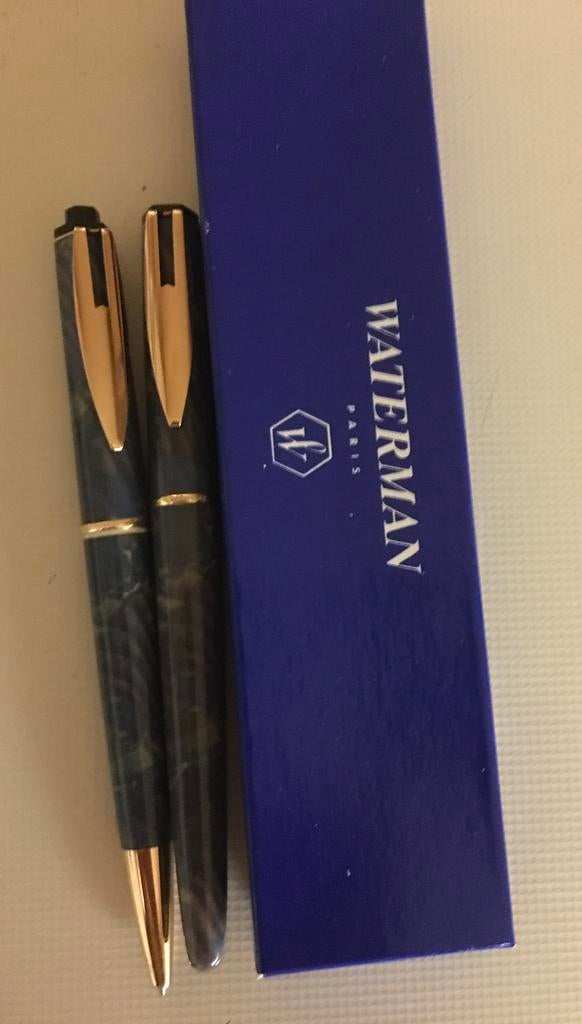Set Waterman vulpen en balpen, Verzamelen, Pennenverzamelingen, Ophalen, Zo goed als nieuw, Balpen, Waterman