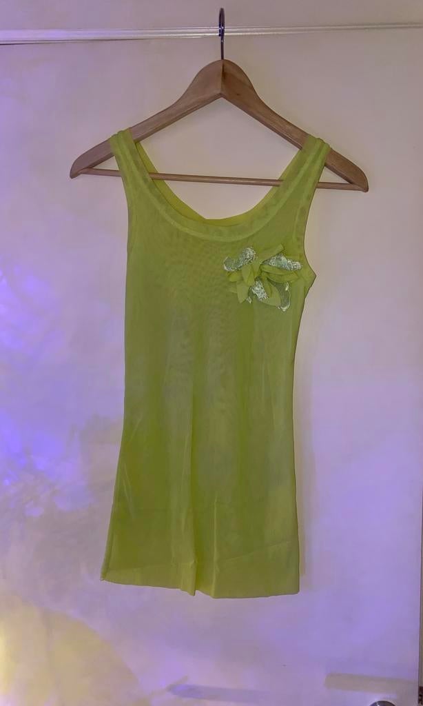 🔥 Northland - feestelijke geel/groene top met bloem - TU, Kleding | Dames, Northland, Ophalen of Verzenden, Zo goed als nieuw