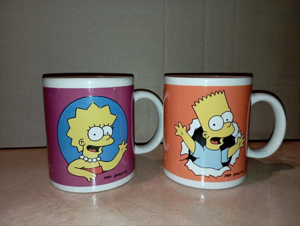 Koffietassen The Simpsons, Huis en Inrichting, Keuken | Servies, Ophalen of Verzenden, Zo goed als nieuw, Kop(pen) en/of Schotel(s)