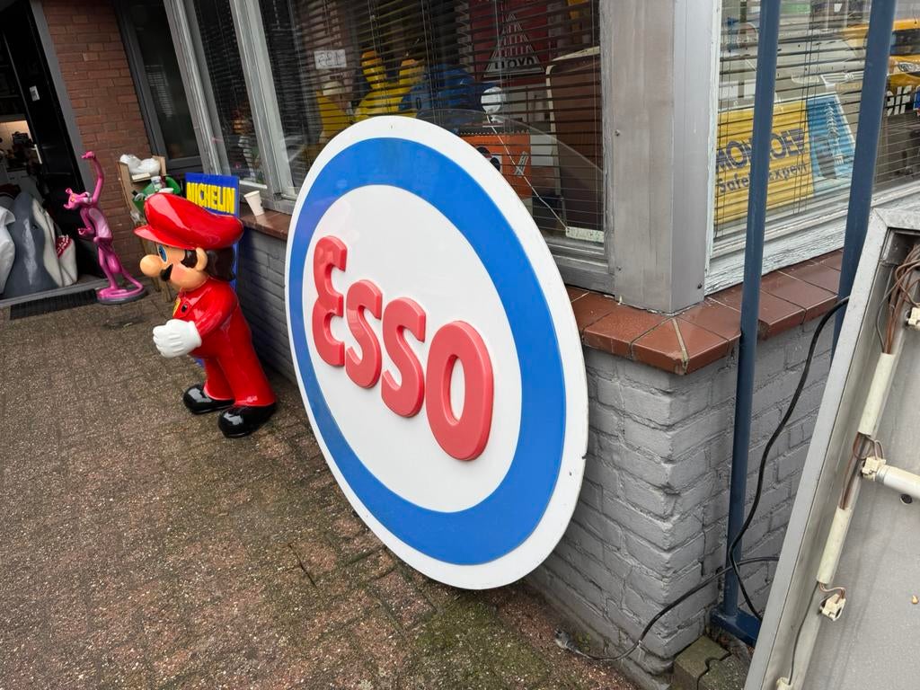 Groot Esso reclamebord / Lichtbak, Ophalen, Gebruikt, Lichtbak of (neon) lamp