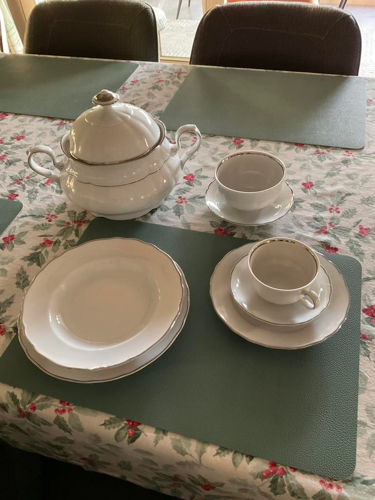 Volledig eet en koffieservies Bavaria, Huis en Inrichting, Ophalen, Zo goed als nieuw, Effen, Porselein