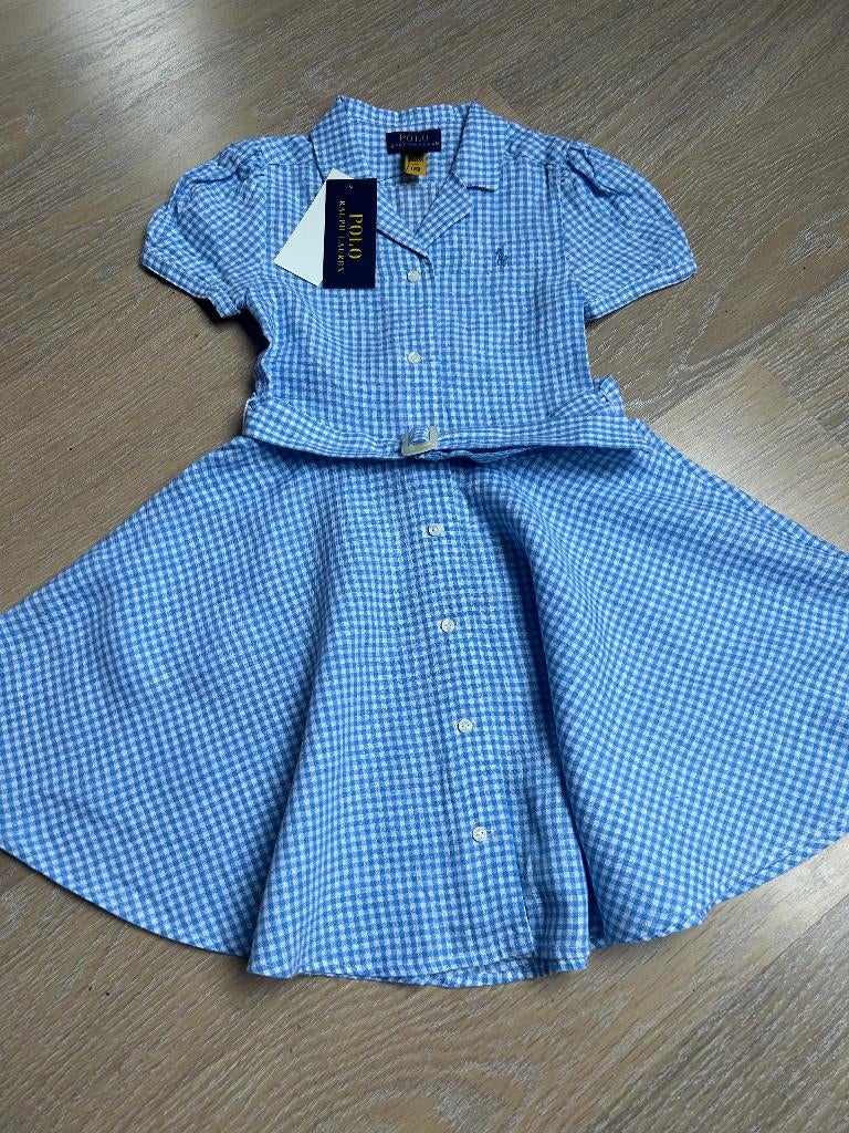 ralph lauren nieuw vichy jurkje 5 j, Verzenden, Ralph Lauren