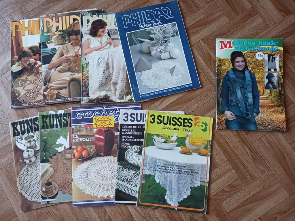 Oude boekjes met haakpatronen, Hobby en Vrije tijd, Breien en Haken, Ophalen of Verzenden, Gebruikt, Haken, Patroon of Boek
