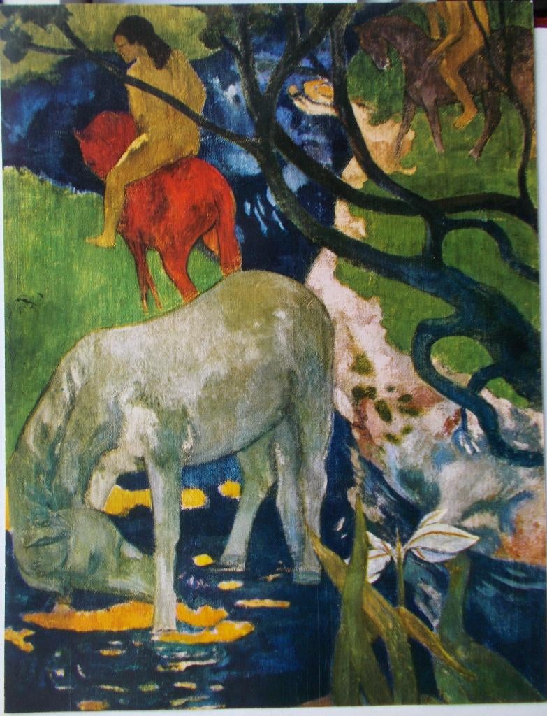 Poster "Het Witte Paard" Paul Gauguin (23 x 30 cm), Envoi, Rectangulaire vertical