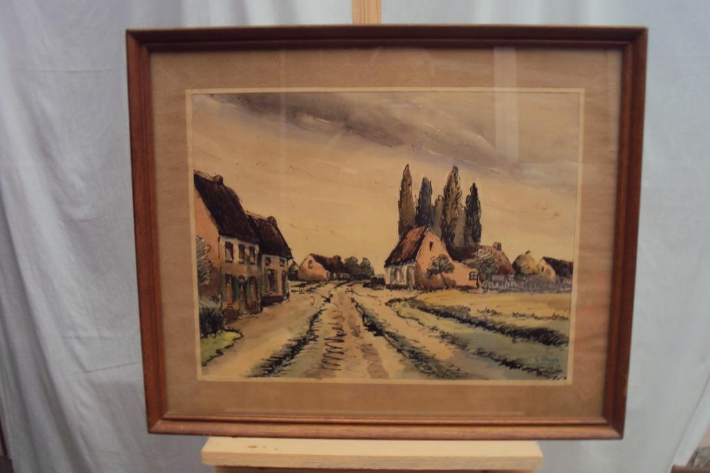 aquarel, Antiek en Kunst, Ophalen