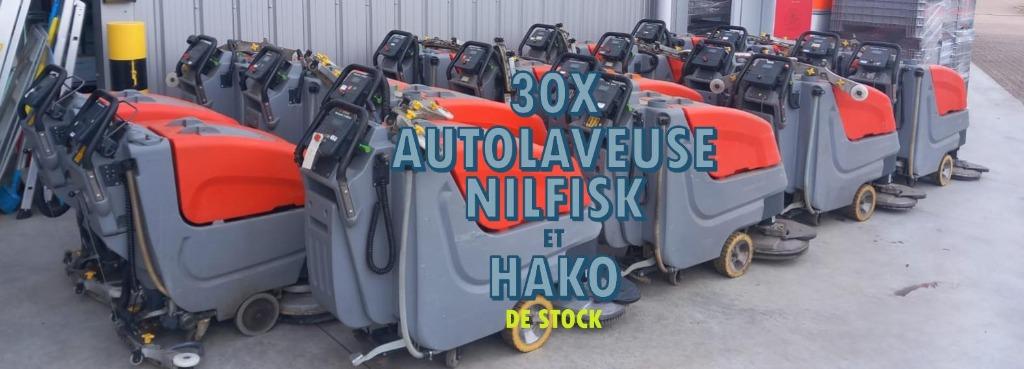 VDM&S Autolaveuse Nilfisk  et Hako BATerie New, Ophalen of Verzenden, Gebruikt, Schrobmachine