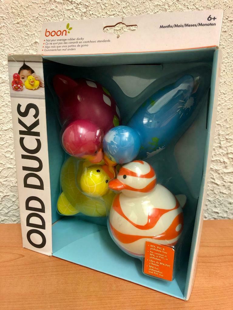 Prachtige 4-delige set Boon Odd Ducks Badeendjes. Nieuw!, Ophalen, Nieuw