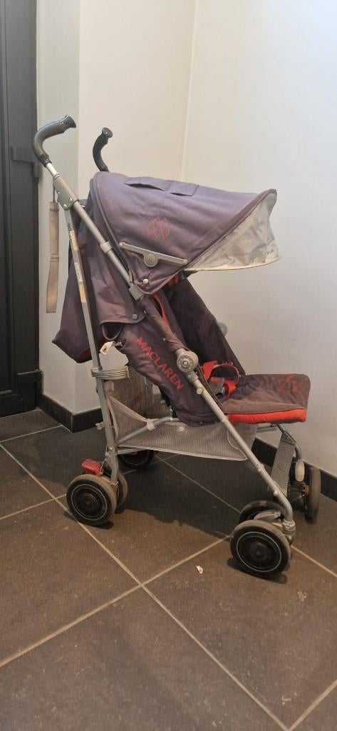 Maclaren Techno XT rode kinderwagen, Kinderen en Baby's, Buggy's, Ophalen, Gebruikt, Maclaren, Regenhoes