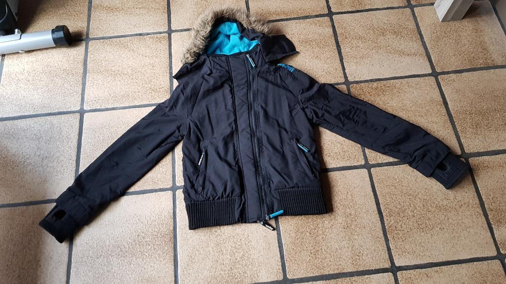 Superdry jas, Maat 48/50 (M), Zwart, Ophalen of Verzenden, Zo goed als nieuw