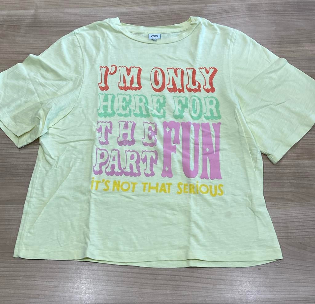 Gele Tshirt CKS maat 14j /164, Kinderen en Baby's, Kinderkleding | Maat 164, Ophalen, Gebruikt, Meisje, CKS