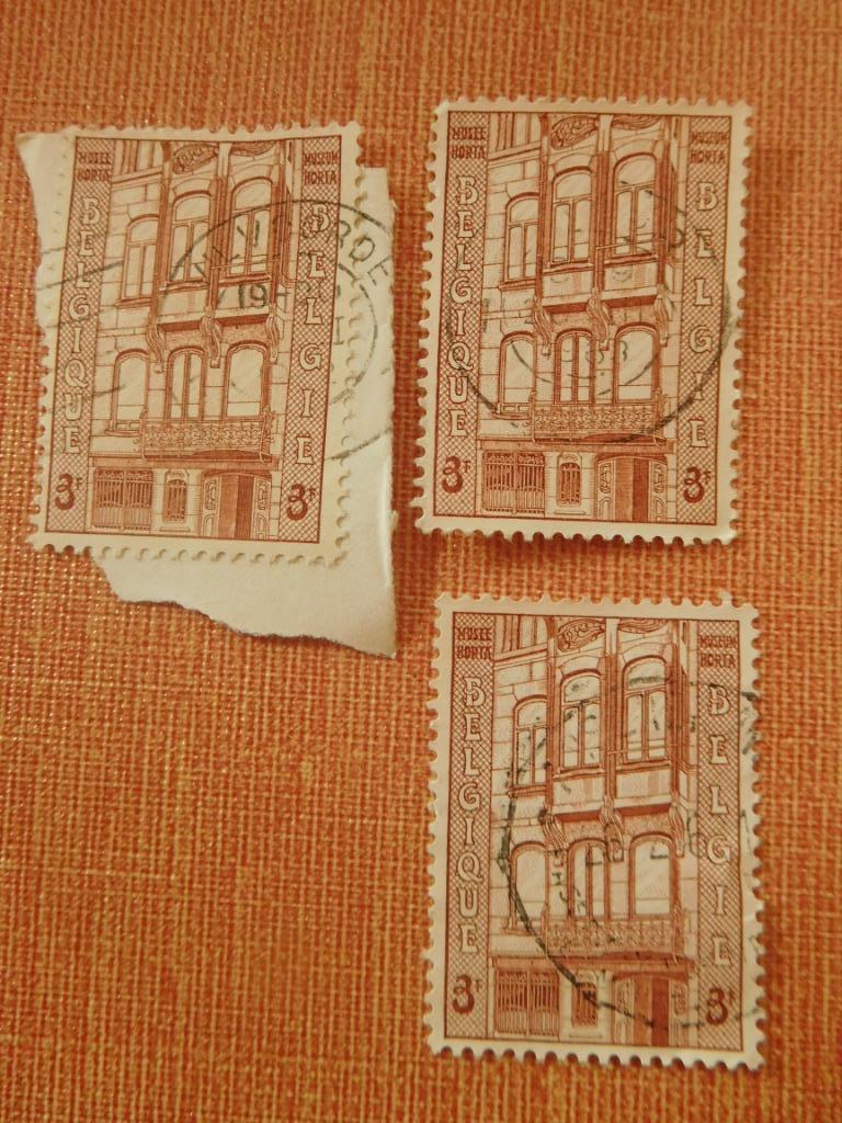 Anciens timbres belges oblitérés Lieux/Monuments (7 bis), Enlèvement ou Envoi, Affranchi