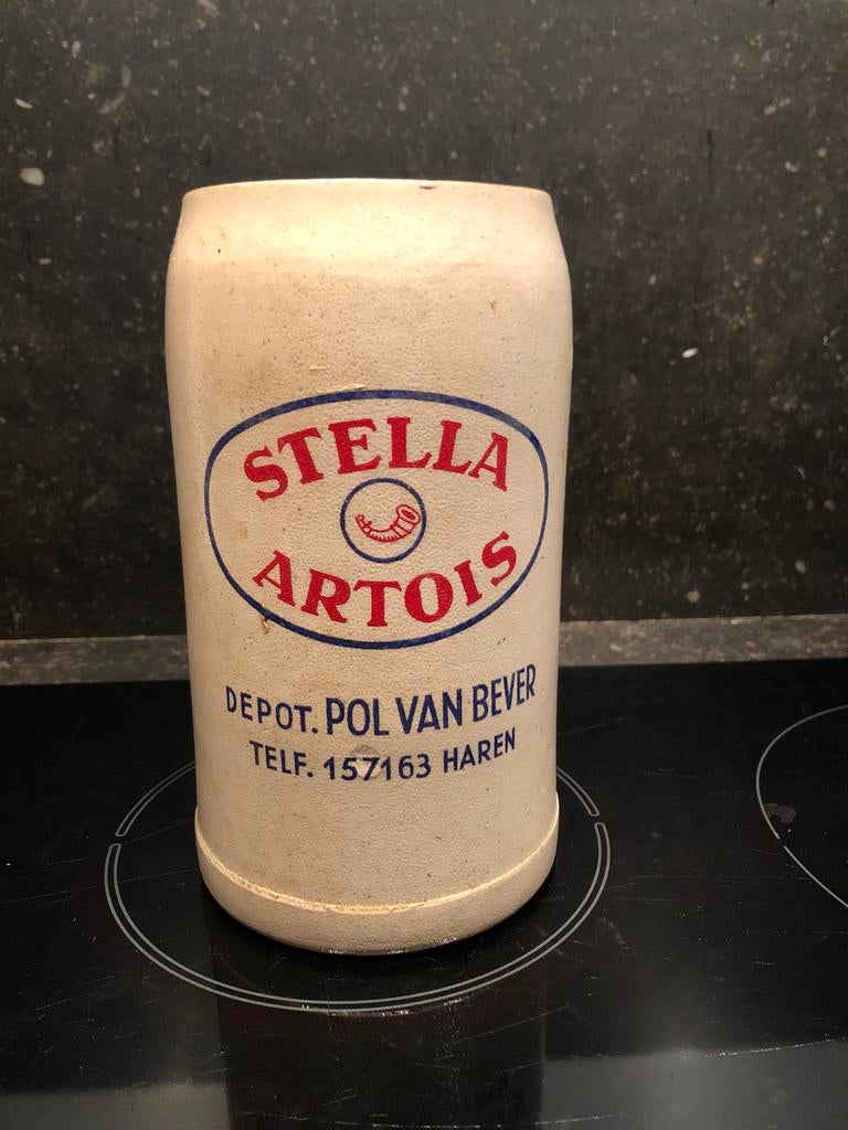 Stella Artois 1 litre, chope, Enlèvement ou Envoi, Utilisé, Chope(s), Stella Artois