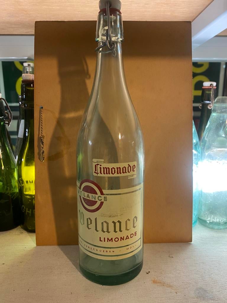 Grote fles frans verschuren mol moll velance limonade, Verzamelen, Ophalen, Zo goed als nieuw