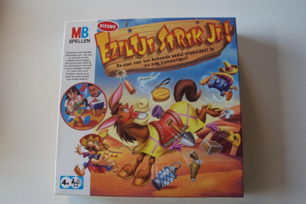 Spelletje 'ezeltje strek je', Een of twee spelers, Ophalen, Gebruikt, MB SPELLEN
