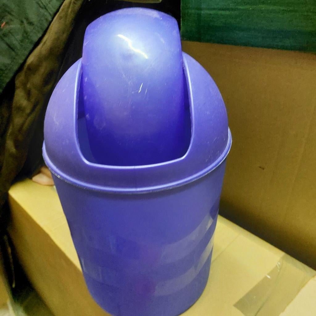 Poubelle bleu grande 22cmx20cm, Enlèvement, Comme neuf