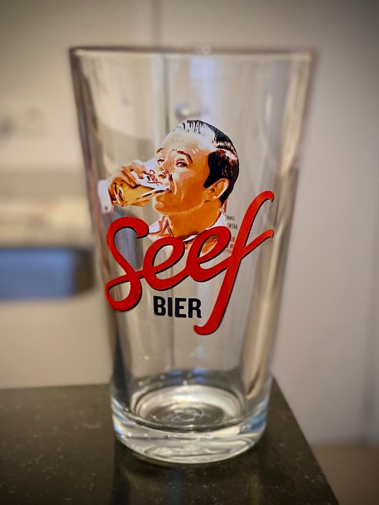 Bierglas ABC SEEFbier Antwerpen 🍺, Verzamelen, Biermerken, Ophalen of Verzenden, Zo goed als nieuw