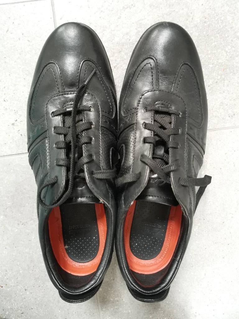 zwarte lederen veterschoen Clarks maat 41 - als nieuw, Zwart, Clarks, Ophalen of Verzenden, Zo goed als nieuw