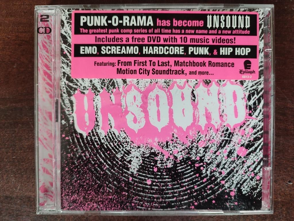 CD + DVD : UNSOUND (PUNK- O-RAMA), Ophalen of Verzenden, Zo goed als nieuw