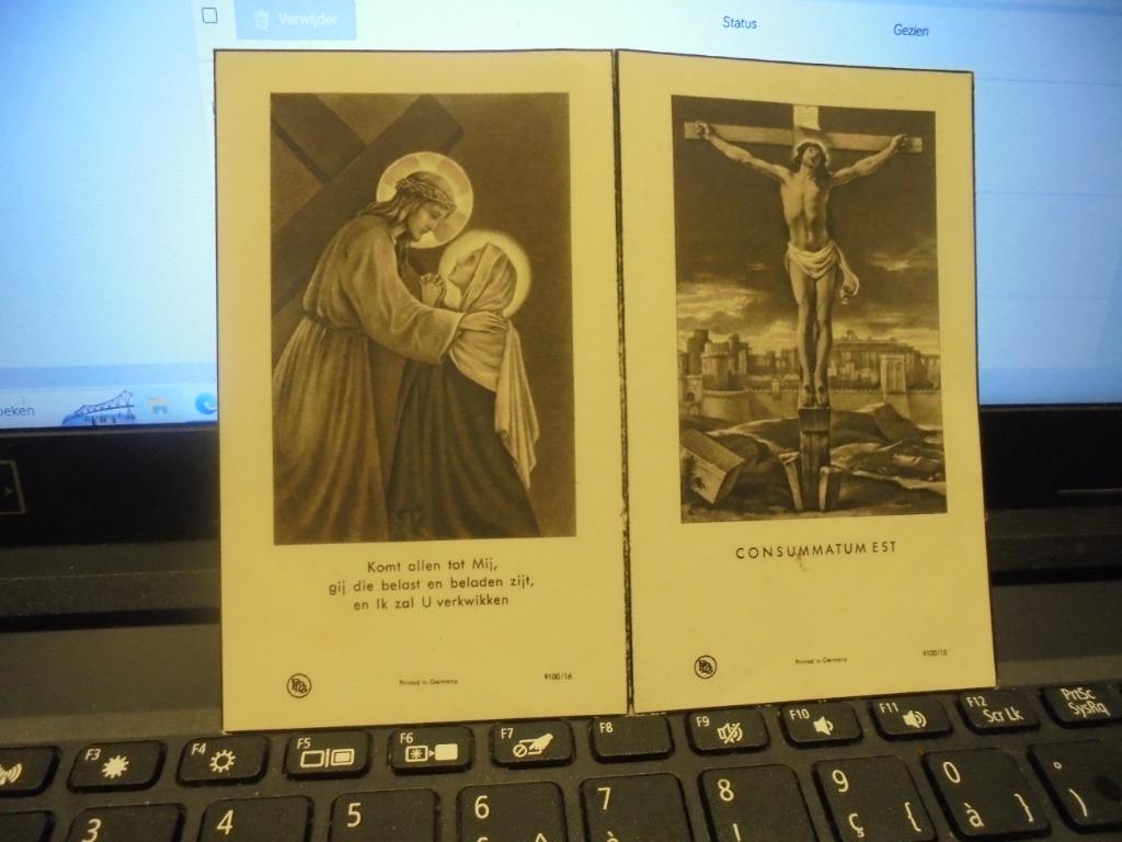 dp Valentine Billiauw, Ophalen of Verzenden, Bidprentje