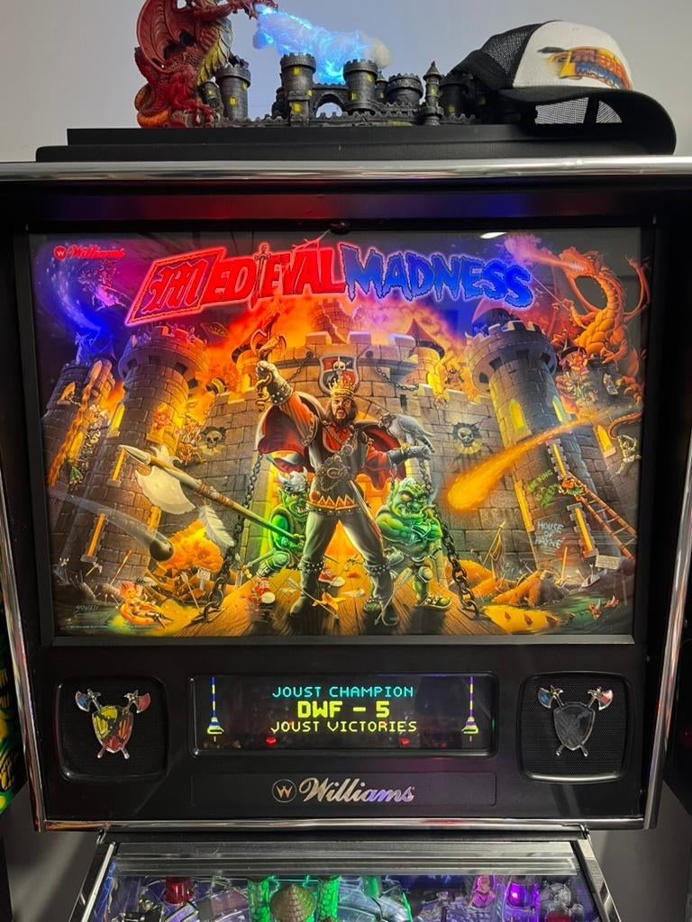 flipper Medieval Madness, Collections, Flipper (jeu), Comme neuf, Williams, Enlèvement