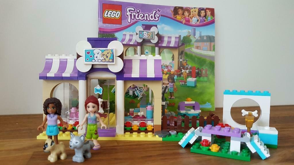 Lego Friends 41124: 'Heartlake puppy dagverblijf' + extra's, Enlèvement ou Envoi, Comme neuf, Ensemble complet, Lego