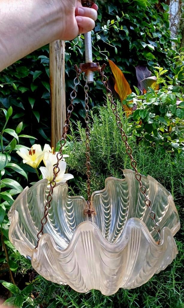 Art Deco Shell lamp, Ophalen of Verzenden