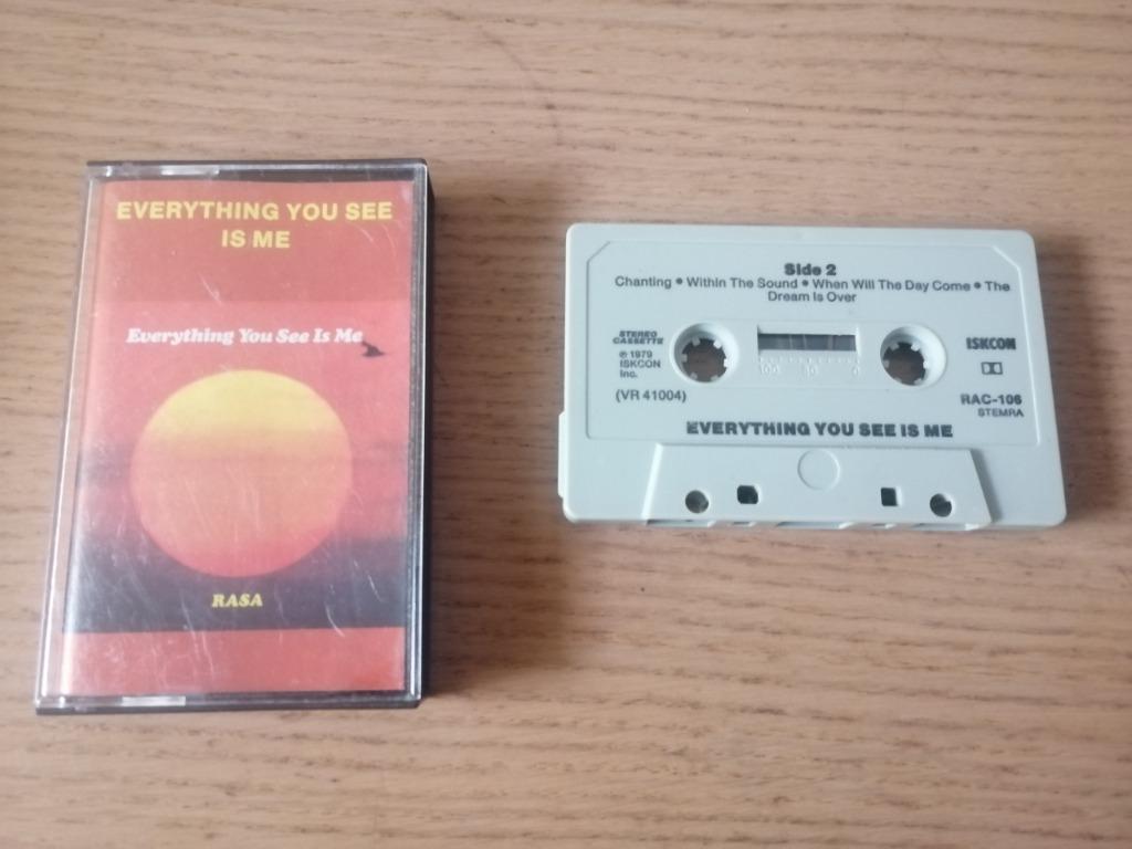 cassette k7 audio tape RASA everything you see is me 1979, Enlèvement ou Envoi, Utilisé