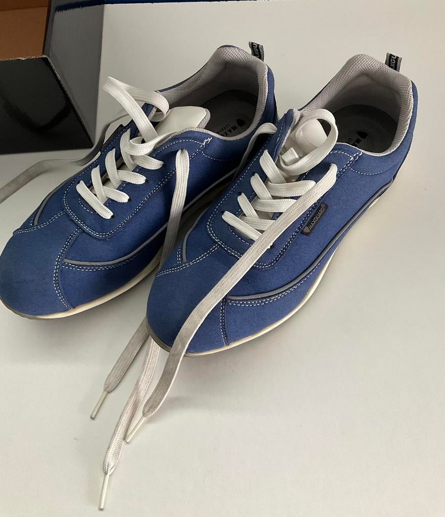 Chaussures de sécurité avec dessus en acier - de travail, Enlèvement ou Envoi, Chaussures de travail, Comme neuf, Bleu