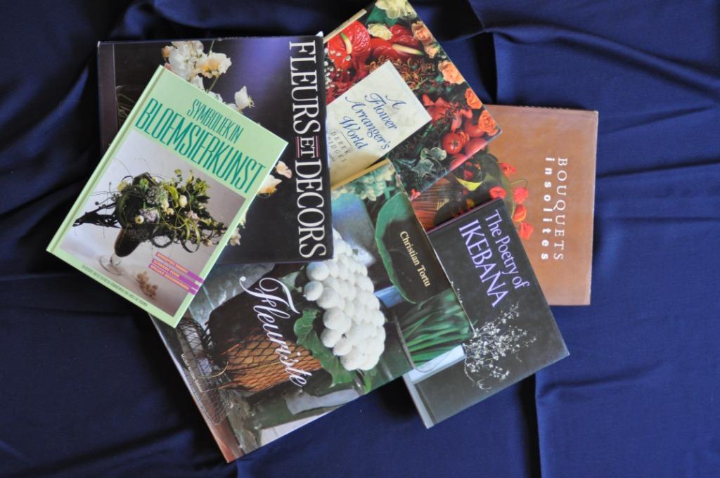 pakket van 6 bloemsierkunstboeken, Enlèvement, Utilisé, Autres sujets/thèmes