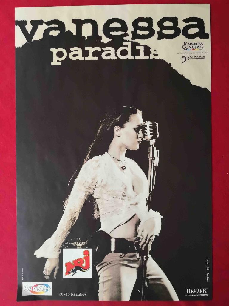 VANESSA PARADIS - AFFICHETTE ORIGINALE ! - 39/58 CM, Enlèvement ou Envoi, Rectangulaire vertical, A1 jusqu'à A3, Comme neuf