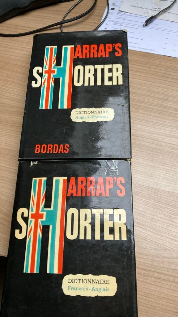 Harrap’s shorter anglais, Enlèvement ou Envoi, Anglais