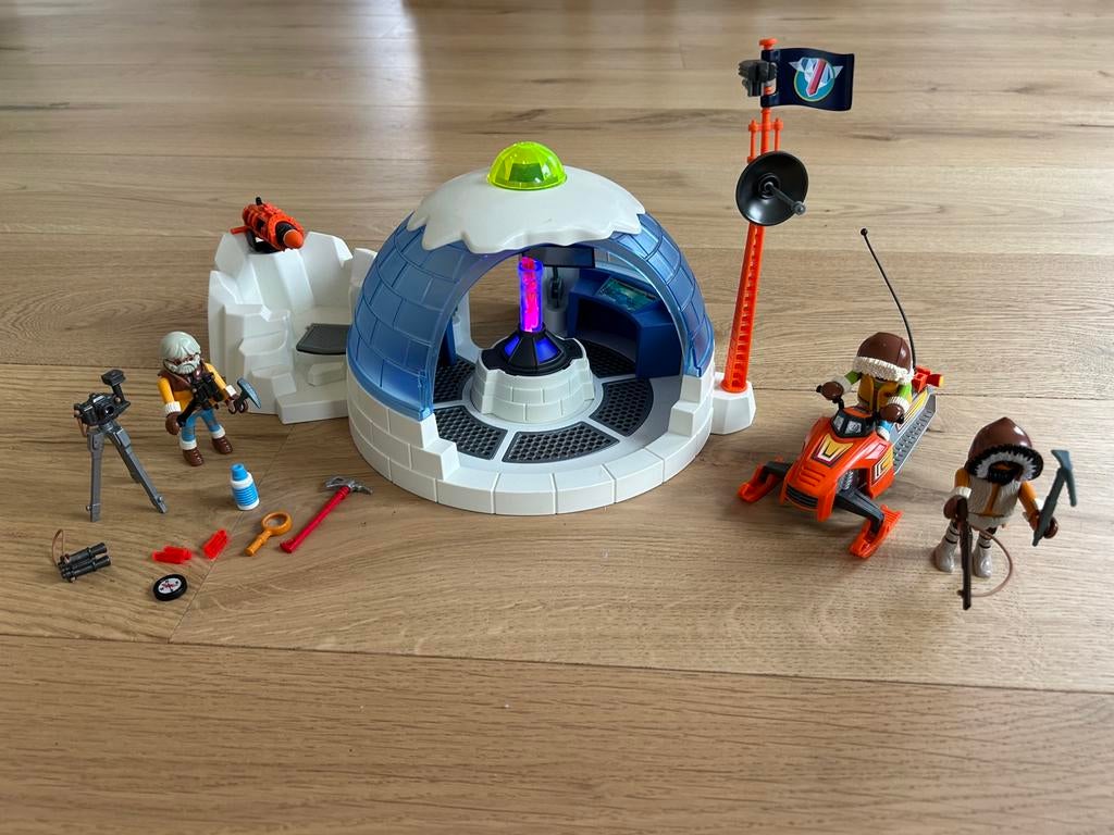 Playmobil 9055 hoofdkwartier poolexpeditie, Ophalen of Verzenden, Zo goed als nieuw, Complete set
