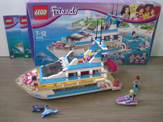 Lego Friends yacht avec Mia, Maya et Andrew 41015, Enlèvement ou Envoi, Comme neuf, Ensemble complet, Lego