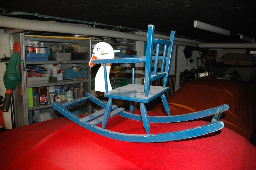 Antiek Kinder Schommelstoel, Ophalen of Verzenden, Gebruikt