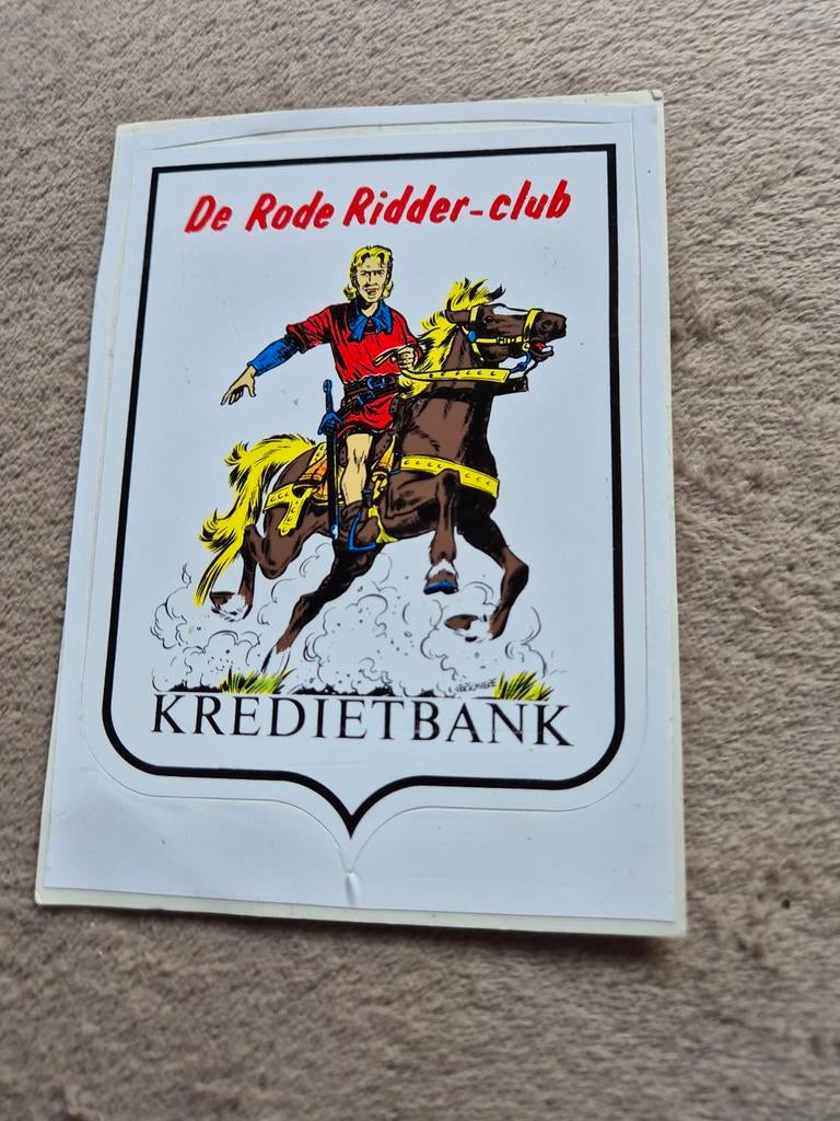 Sticker rode ridder, Verzamelen, Ophalen of Verzenden